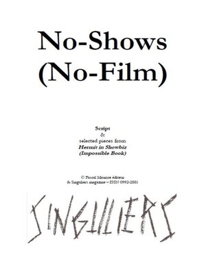 cover image of No-Shows (No-Film)